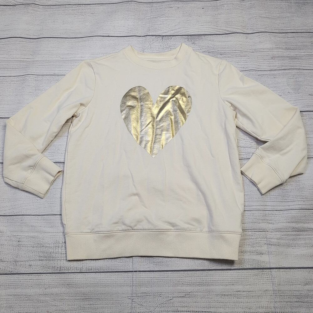 8/9 Primary Gold Heart Graphic Pullover